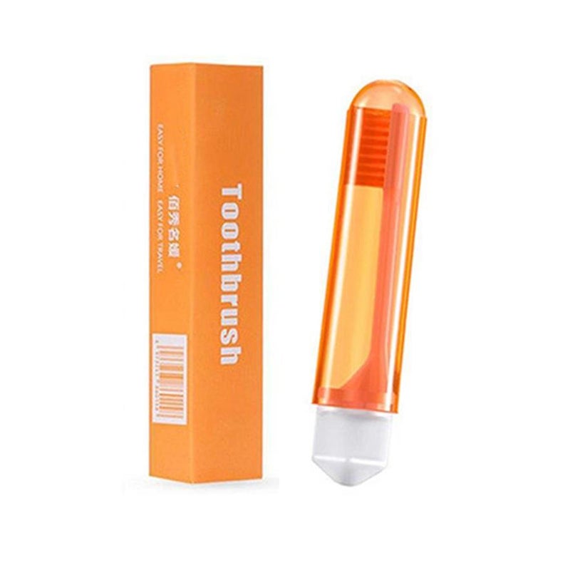 Travel Toothbrush, Soft Bristle Mini Foldable Tooth Brush with Case, Individually Wrapped Outdoor Easy to Take, for Home Travel Camping Hiking - Image 1